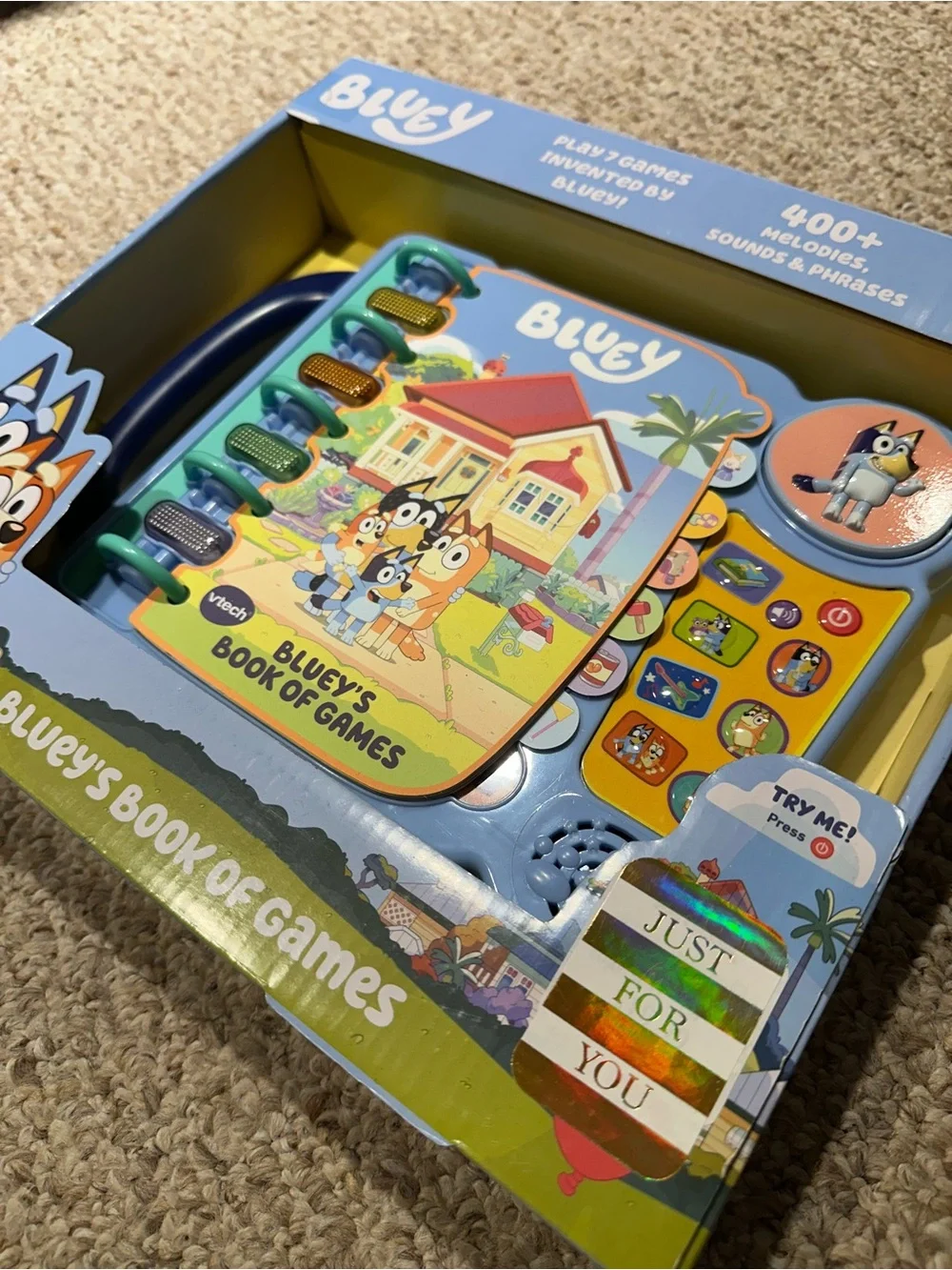 VTech Bluey’s Book of Games - Interactive Kids Activity Book